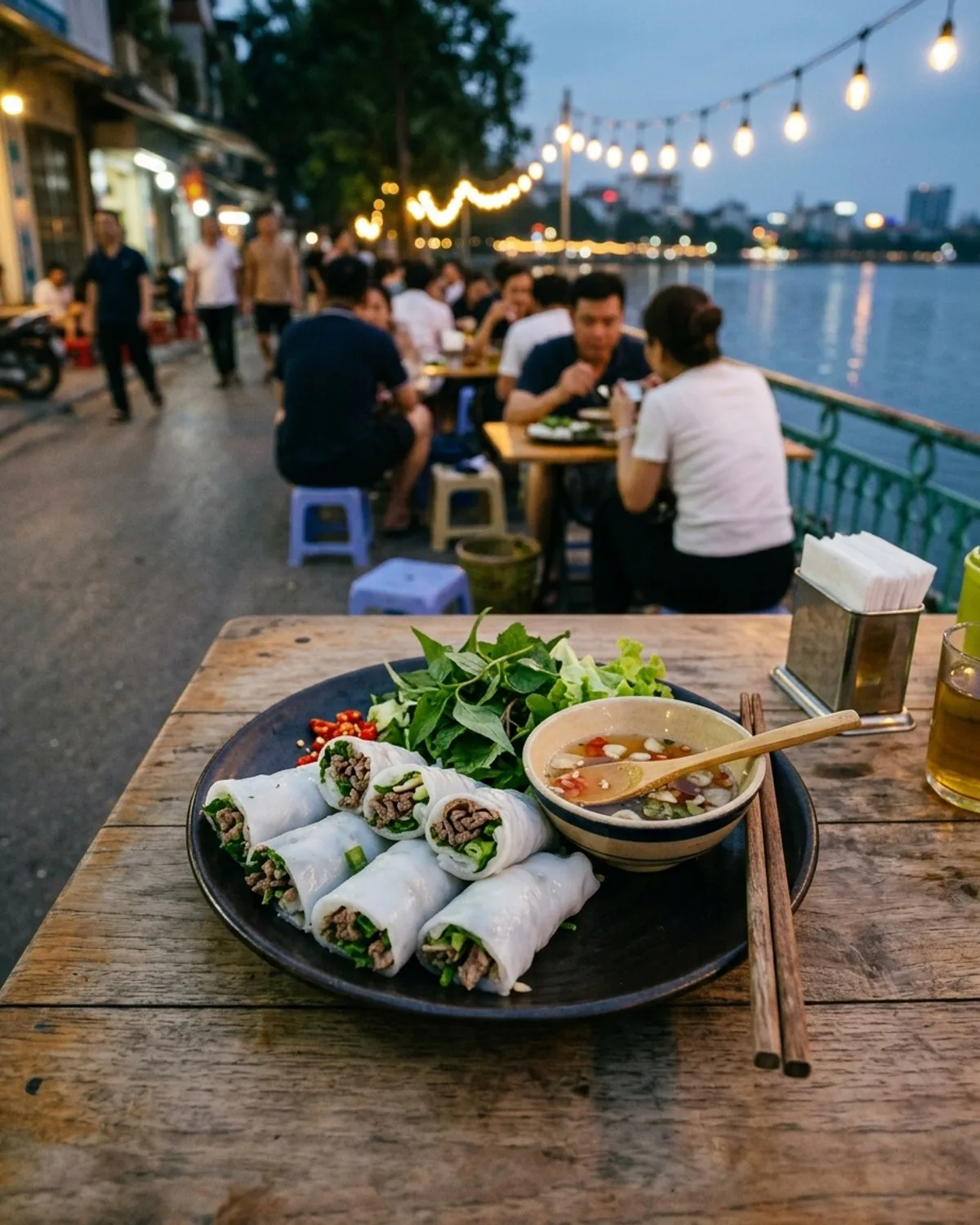 Phố ẩm thực Đảo Ngọc – Ngũ Xã